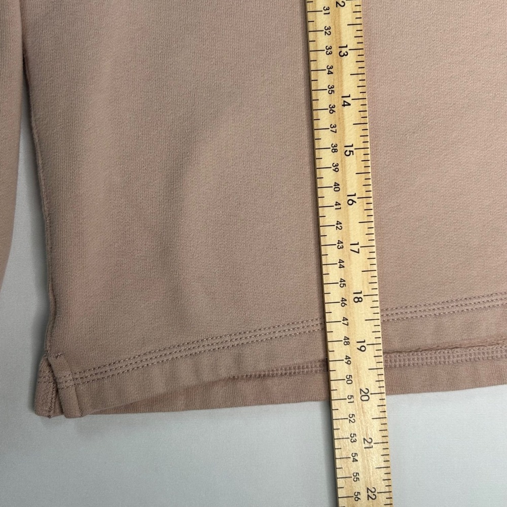 Abercrombie & Fitch Cropped Sweatshirt Balloon Sleeve Pink Small - Picture 10 of 10